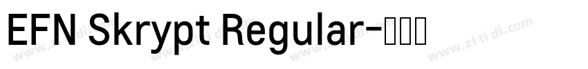 EFN Skrypt Regular字体转换